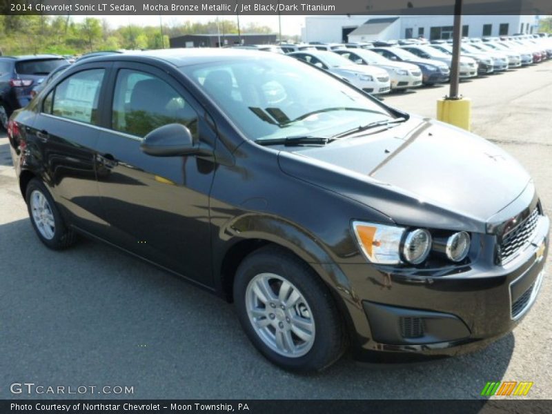 Mocha Bronze Metallic / Jet Black/Dark Titanium 2014 Chevrolet Sonic LT Sedan