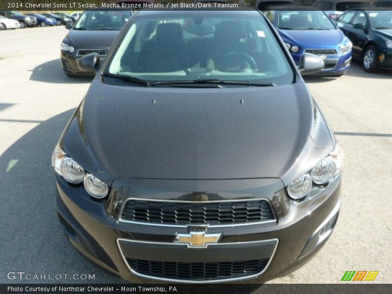 Mocha Bronze Metallic / Jet Black/Dark Titanium 2014 Chevrolet Sonic LT Sedan