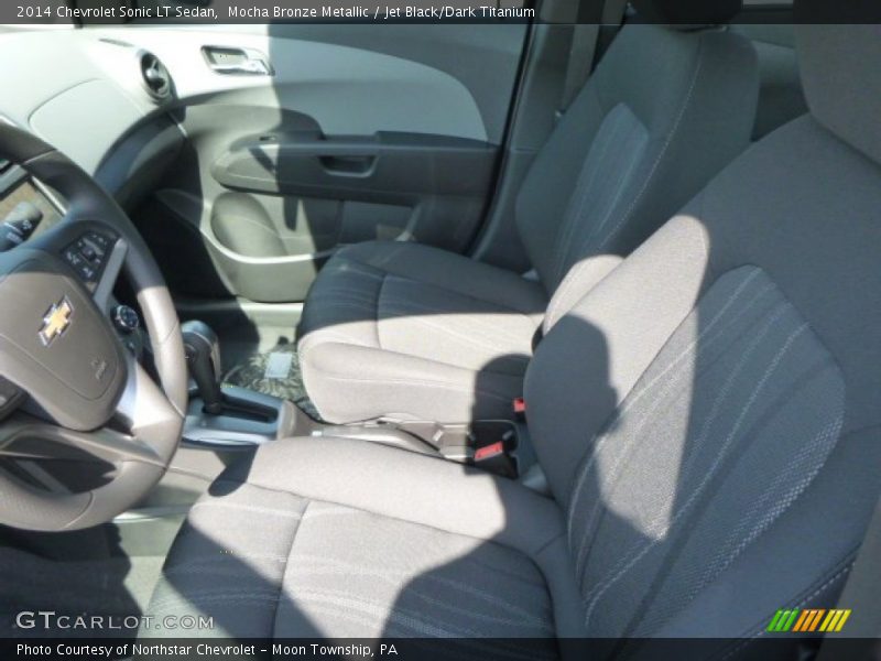 Mocha Bronze Metallic / Jet Black/Dark Titanium 2014 Chevrolet Sonic LT Sedan
