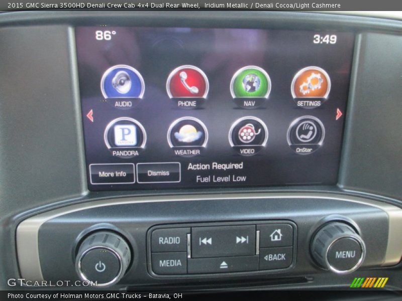 Iridium Metallic / Denali Cocoa/Light Cashmere 2015 GMC Sierra 3500HD Denali Crew Cab 4x4 Dual Rear Wheel