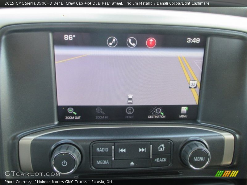 Iridium Metallic / Denali Cocoa/Light Cashmere 2015 GMC Sierra 3500HD Denali Crew Cab 4x4 Dual Rear Wheel