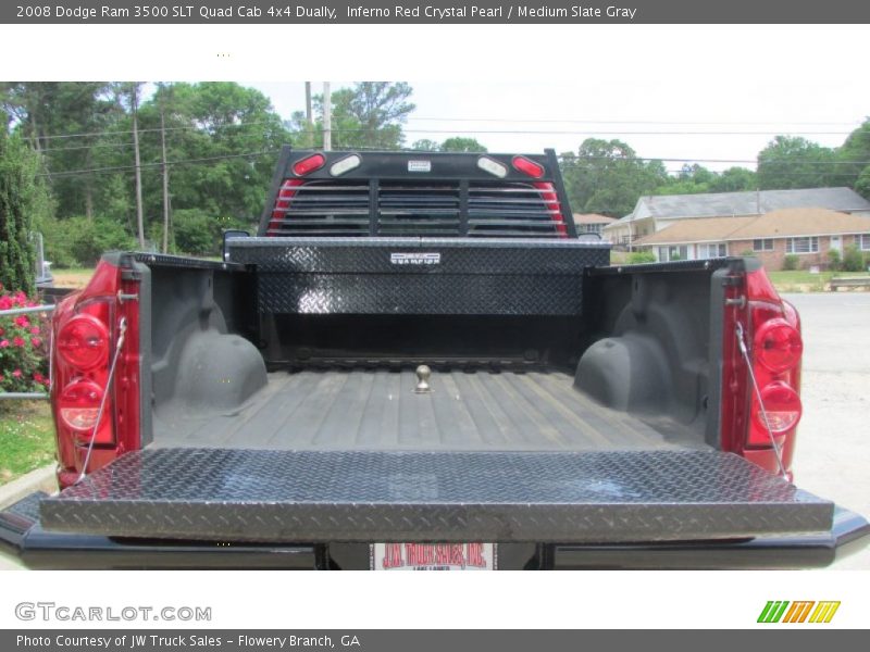 Inferno Red Crystal Pearl / Medium Slate Gray 2008 Dodge Ram 3500 SLT Quad Cab 4x4 Dually