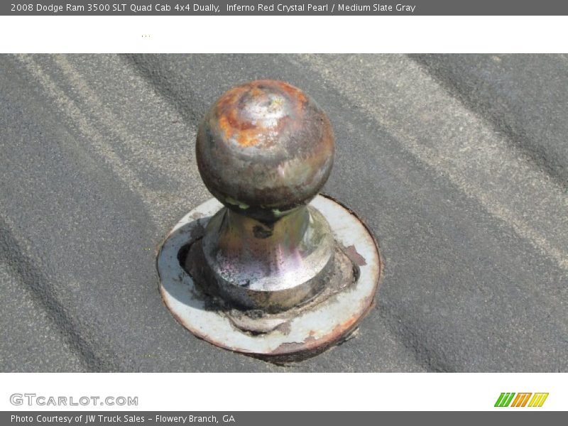 Inferno Red Crystal Pearl / Medium Slate Gray 2008 Dodge Ram 3500 SLT Quad Cab 4x4 Dually