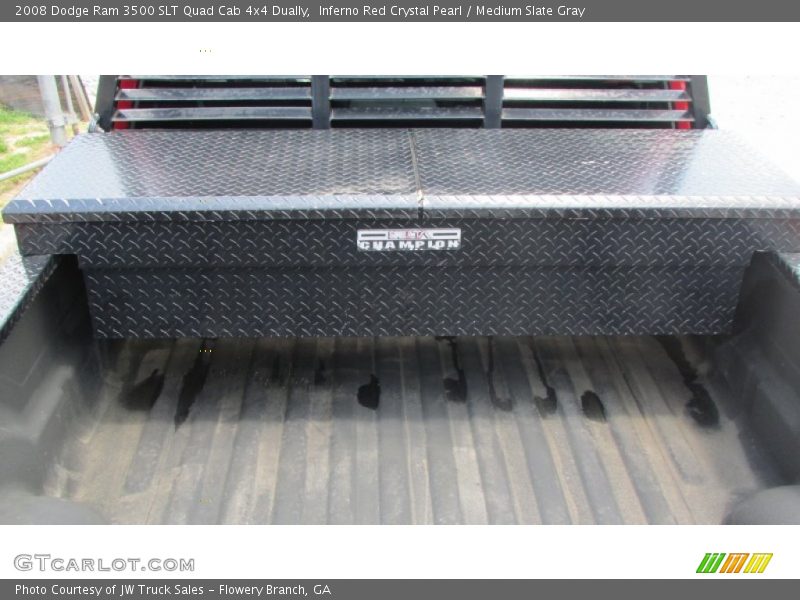 Inferno Red Crystal Pearl / Medium Slate Gray 2008 Dodge Ram 3500 SLT Quad Cab 4x4 Dually
