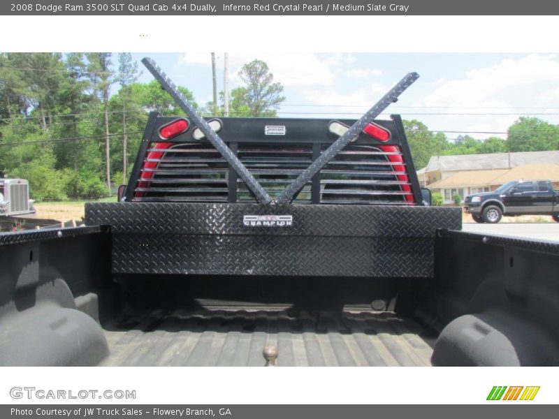 Inferno Red Crystal Pearl / Medium Slate Gray 2008 Dodge Ram 3500 SLT Quad Cab 4x4 Dually