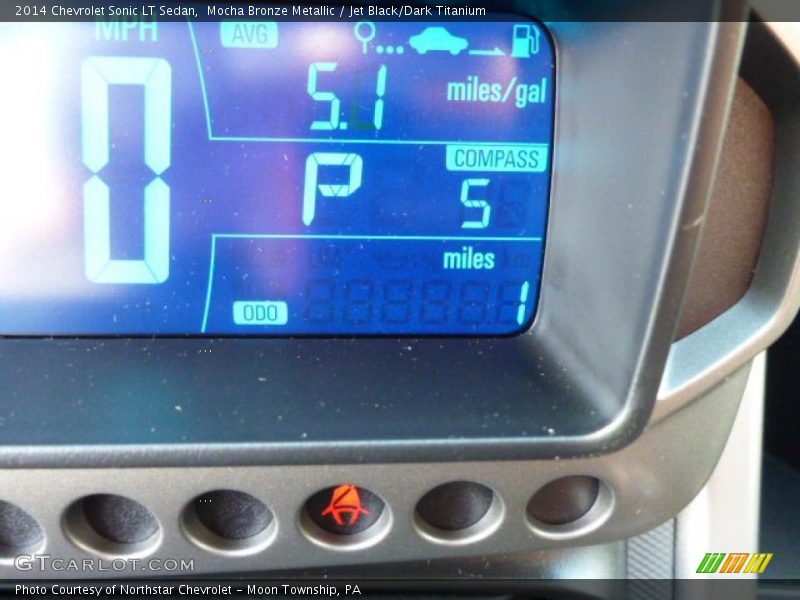 Mocha Bronze Metallic / Jet Black/Dark Titanium 2014 Chevrolet Sonic LT Sedan