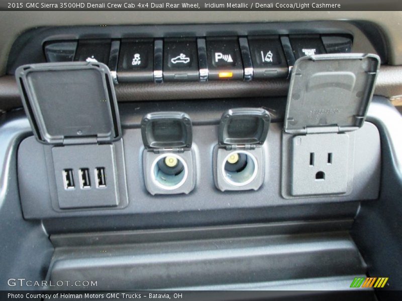 Iridium Metallic / Denali Cocoa/Light Cashmere 2015 GMC Sierra 3500HD Denali Crew Cab 4x4 Dual Rear Wheel