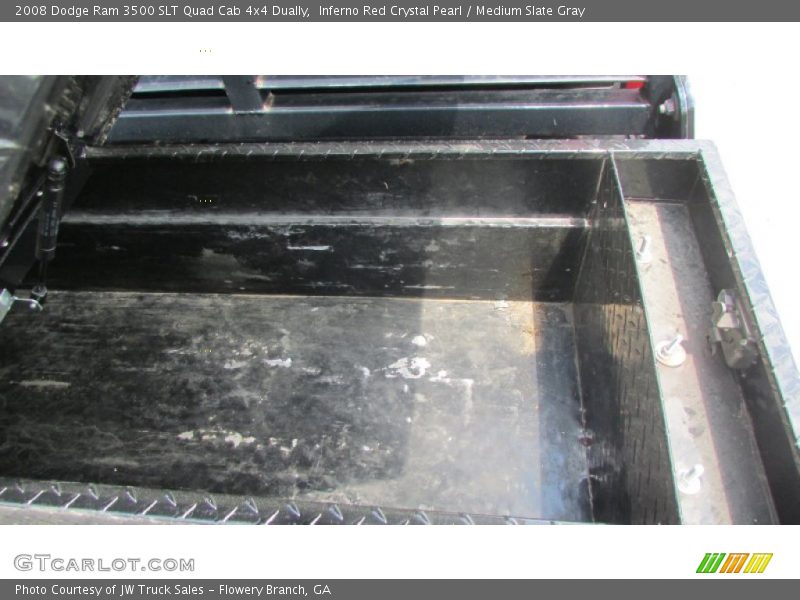Inferno Red Crystal Pearl / Medium Slate Gray 2008 Dodge Ram 3500 SLT Quad Cab 4x4 Dually