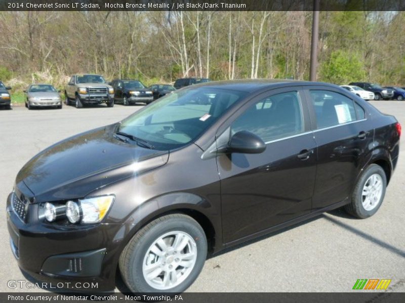 Mocha Bronze Metallic / Jet Black/Dark Titanium 2014 Chevrolet Sonic LT Sedan