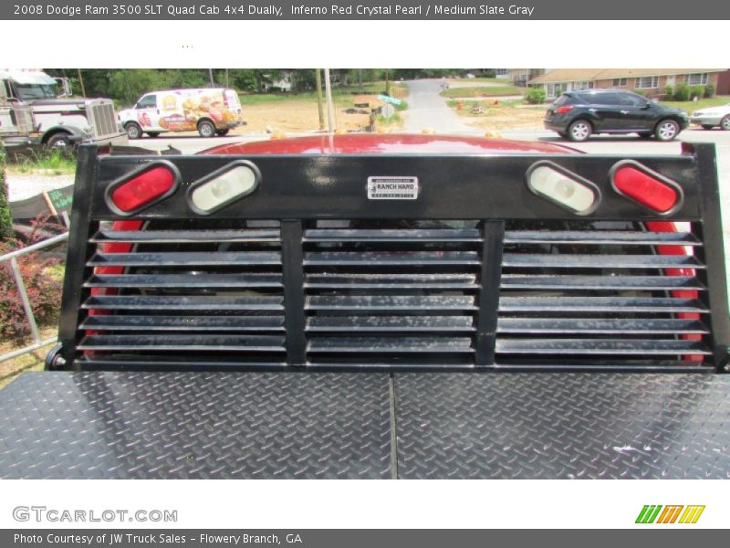 Inferno Red Crystal Pearl / Medium Slate Gray 2008 Dodge Ram 3500 SLT Quad Cab 4x4 Dually