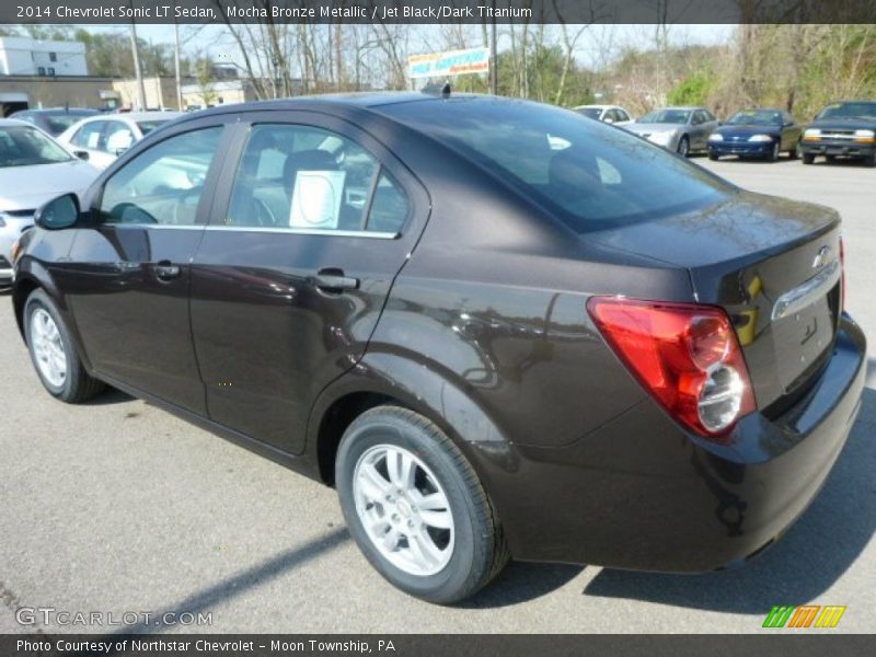 Mocha Bronze Metallic / Jet Black/Dark Titanium 2014 Chevrolet Sonic LT Sedan