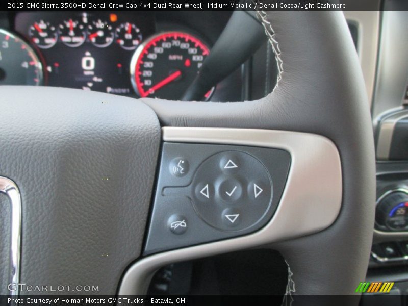 Iridium Metallic / Denali Cocoa/Light Cashmere 2015 GMC Sierra 3500HD Denali Crew Cab 4x4 Dual Rear Wheel