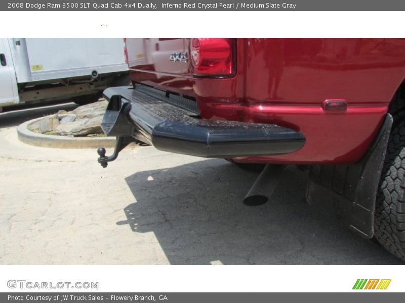 Inferno Red Crystal Pearl / Medium Slate Gray 2008 Dodge Ram 3500 SLT Quad Cab 4x4 Dually