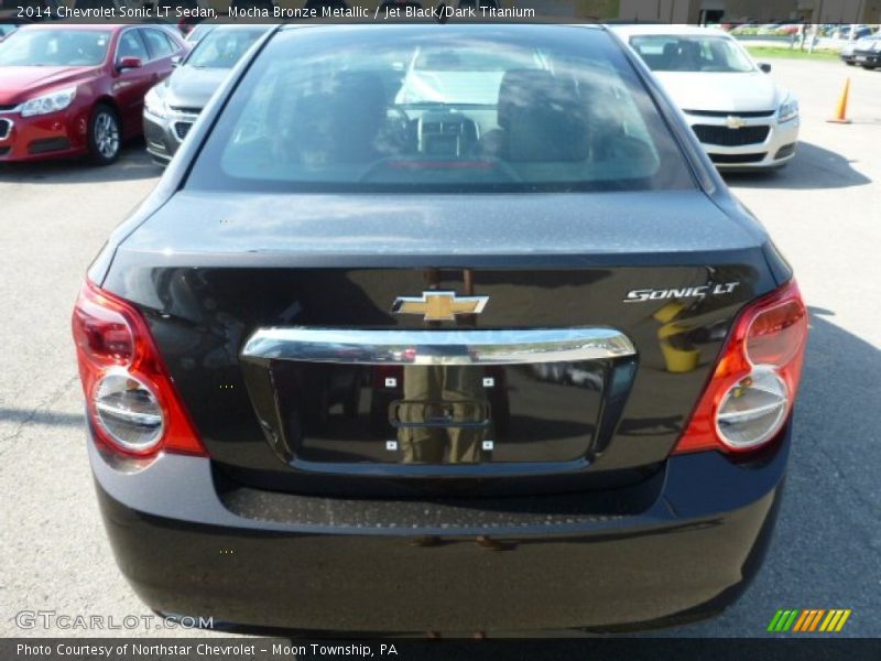 Mocha Bronze Metallic / Jet Black/Dark Titanium 2014 Chevrolet Sonic LT Sedan