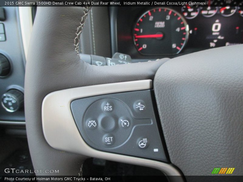 Iridium Metallic / Denali Cocoa/Light Cashmere 2015 GMC Sierra 3500HD Denali Crew Cab 4x4 Dual Rear Wheel