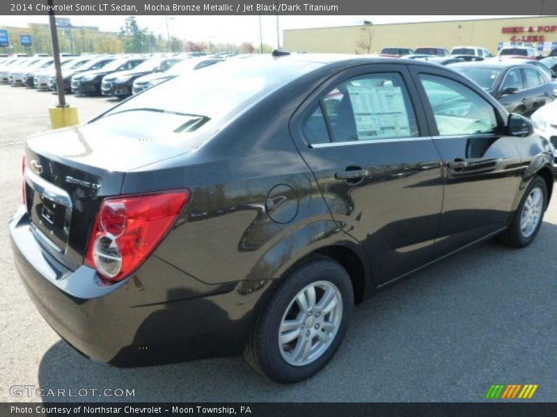 Mocha Bronze Metallic / Jet Black/Dark Titanium 2014 Chevrolet Sonic LT Sedan