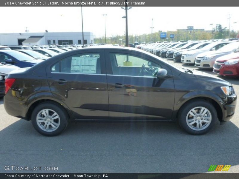 Mocha Bronze Metallic / Jet Black/Dark Titanium 2014 Chevrolet Sonic LT Sedan