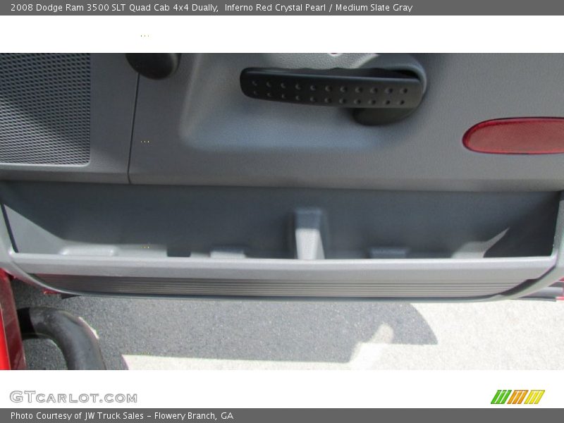 Inferno Red Crystal Pearl / Medium Slate Gray 2008 Dodge Ram 3500 SLT Quad Cab 4x4 Dually