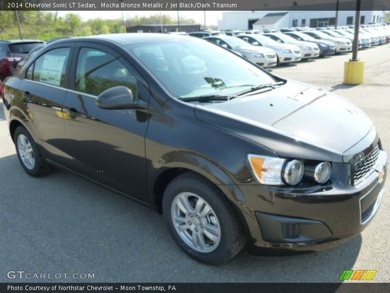Mocha Bronze Metallic / Jet Black/Dark Titanium 2014 Chevrolet Sonic LT Sedan