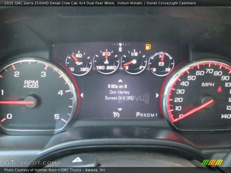 Iridium Metallic / Denali Cocoa/Light Cashmere 2015 GMC Sierra 3500HD Denali Crew Cab 4x4 Dual Rear Wheel