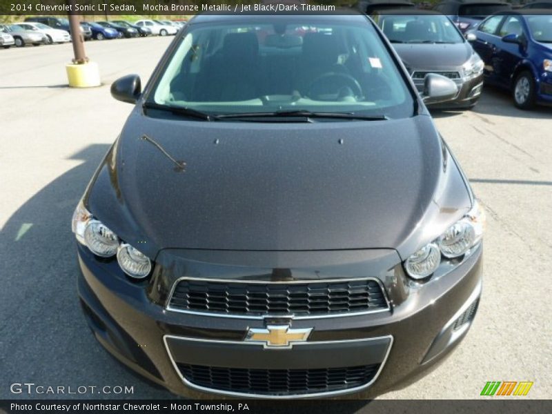 Mocha Bronze Metallic / Jet Black/Dark Titanium 2014 Chevrolet Sonic LT Sedan