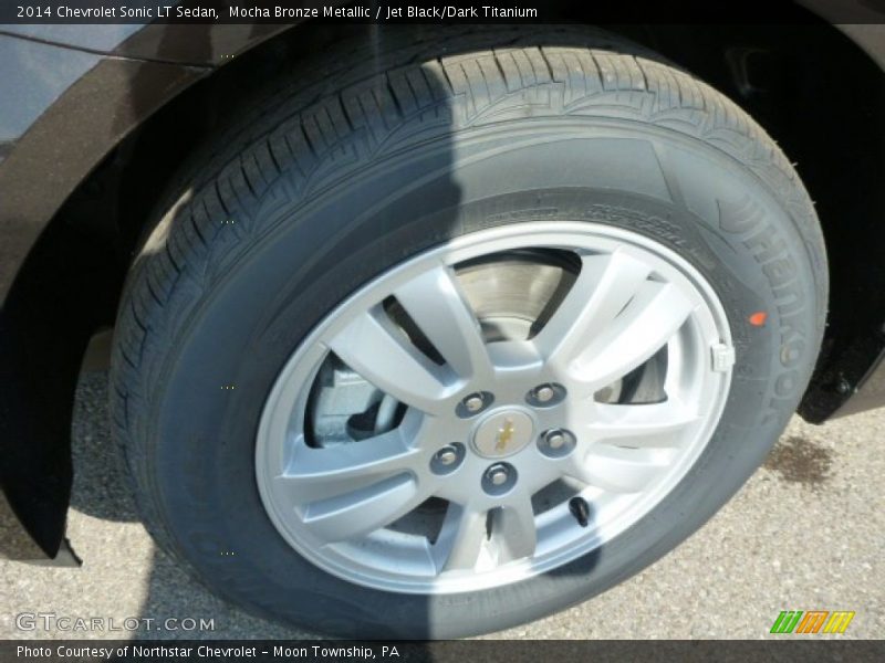 Mocha Bronze Metallic / Jet Black/Dark Titanium 2014 Chevrolet Sonic LT Sedan
