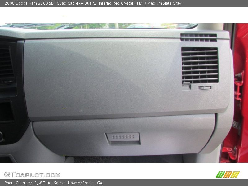 Inferno Red Crystal Pearl / Medium Slate Gray 2008 Dodge Ram 3500 SLT Quad Cab 4x4 Dually