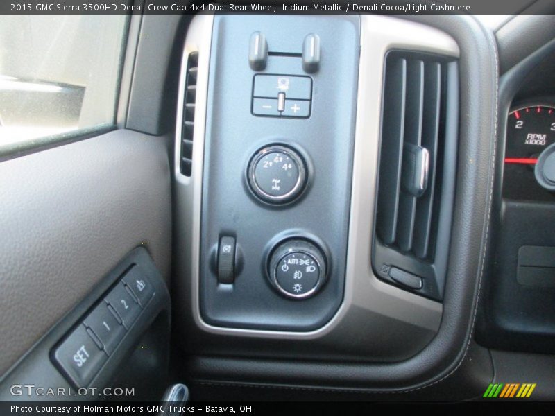 Iridium Metallic / Denali Cocoa/Light Cashmere 2015 GMC Sierra 3500HD Denali Crew Cab 4x4 Dual Rear Wheel