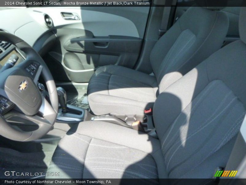 Mocha Bronze Metallic / Jet Black/Dark Titanium 2014 Chevrolet Sonic LT Sedan