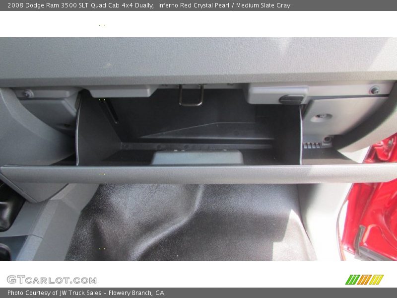 Inferno Red Crystal Pearl / Medium Slate Gray 2008 Dodge Ram 3500 SLT Quad Cab 4x4 Dually
