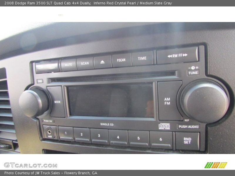 Inferno Red Crystal Pearl / Medium Slate Gray 2008 Dodge Ram 3500 SLT Quad Cab 4x4 Dually