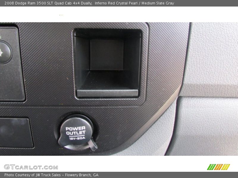 Inferno Red Crystal Pearl / Medium Slate Gray 2008 Dodge Ram 3500 SLT Quad Cab 4x4 Dually