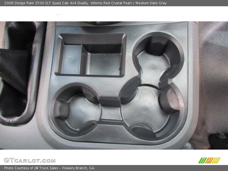 Inferno Red Crystal Pearl / Medium Slate Gray 2008 Dodge Ram 3500 SLT Quad Cab 4x4 Dually