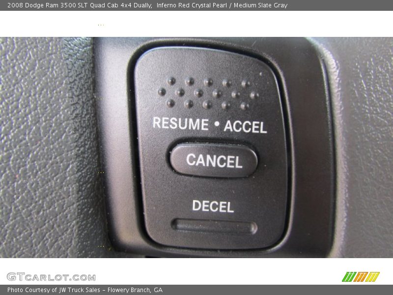 Inferno Red Crystal Pearl / Medium Slate Gray 2008 Dodge Ram 3500 SLT Quad Cab 4x4 Dually
