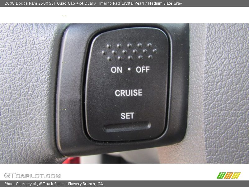 Inferno Red Crystal Pearl / Medium Slate Gray 2008 Dodge Ram 3500 SLT Quad Cab 4x4 Dually