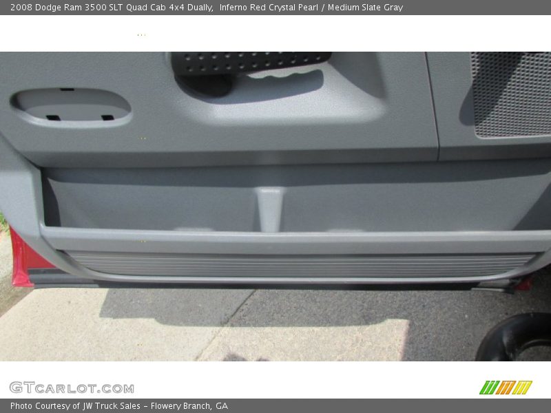 Inferno Red Crystal Pearl / Medium Slate Gray 2008 Dodge Ram 3500 SLT Quad Cab 4x4 Dually