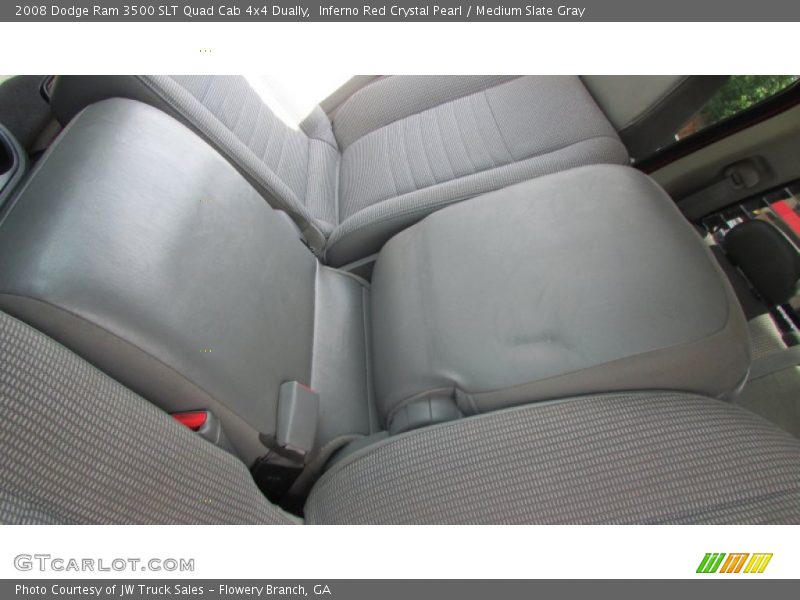 Inferno Red Crystal Pearl / Medium Slate Gray 2008 Dodge Ram 3500 SLT Quad Cab 4x4 Dually