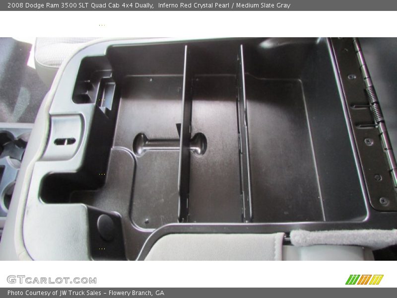 Inferno Red Crystal Pearl / Medium Slate Gray 2008 Dodge Ram 3500 SLT Quad Cab 4x4 Dually
