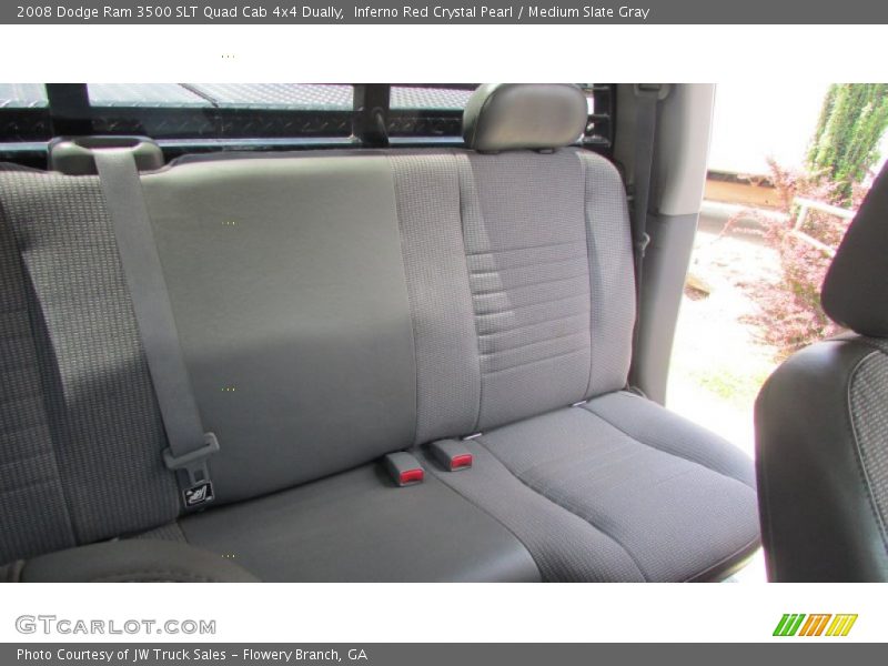 Inferno Red Crystal Pearl / Medium Slate Gray 2008 Dodge Ram 3500 SLT Quad Cab 4x4 Dually