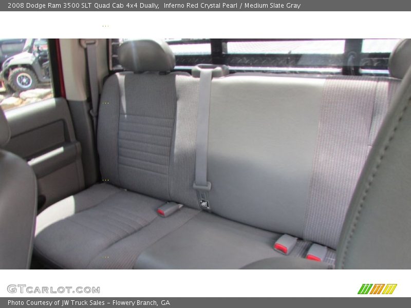 Inferno Red Crystal Pearl / Medium Slate Gray 2008 Dodge Ram 3500 SLT Quad Cab 4x4 Dually
