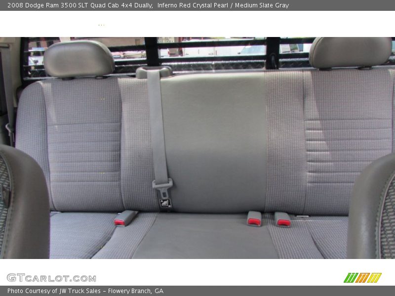 Inferno Red Crystal Pearl / Medium Slate Gray 2008 Dodge Ram 3500 SLT Quad Cab 4x4 Dually
