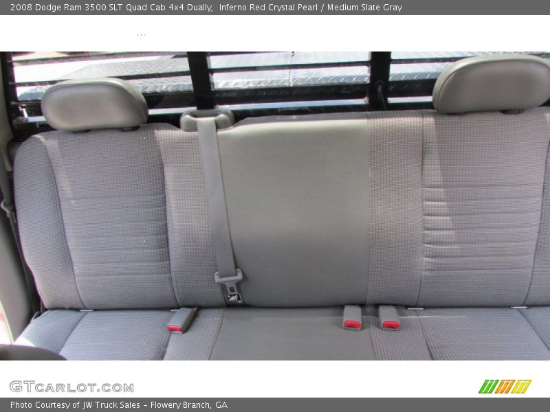 Inferno Red Crystal Pearl / Medium Slate Gray 2008 Dodge Ram 3500 SLT Quad Cab 4x4 Dually