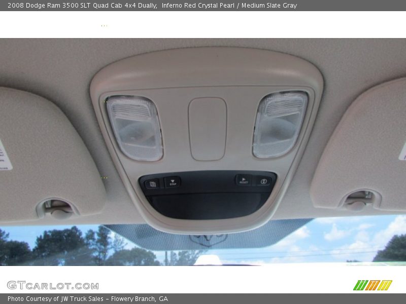 Inferno Red Crystal Pearl / Medium Slate Gray 2008 Dodge Ram 3500 SLT Quad Cab 4x4 Dually