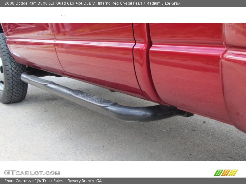 Inferno Red Crystal Pearl / Medium Slate Gray 2008 Dodge Ram 3500 SLT Quad Cab 4x4 Dually