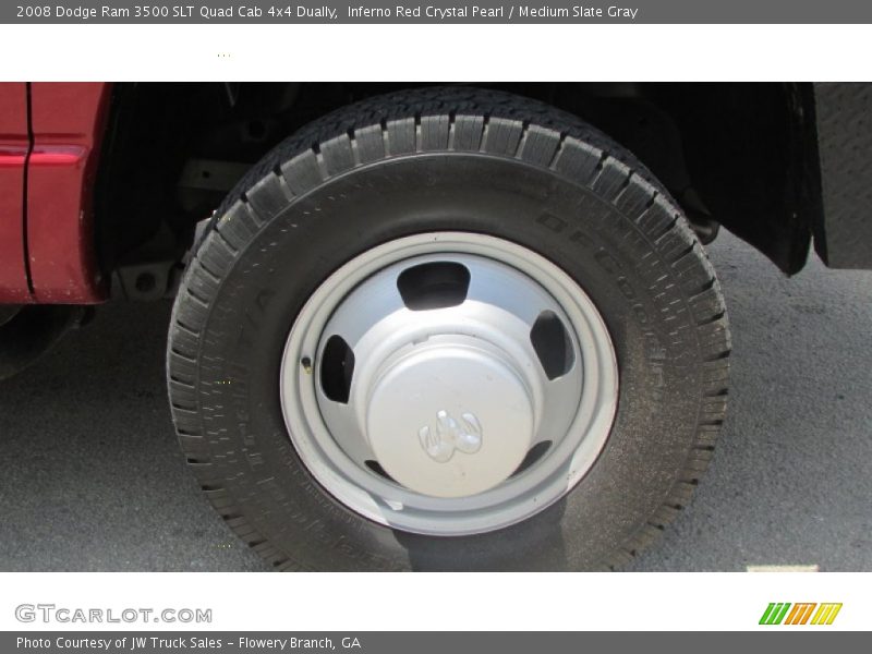 Inferno Red Crystal Pearl / Medium Slate Gray 2008 Dodge Ram 3500 SLT Quad Cab 4x4 Dually