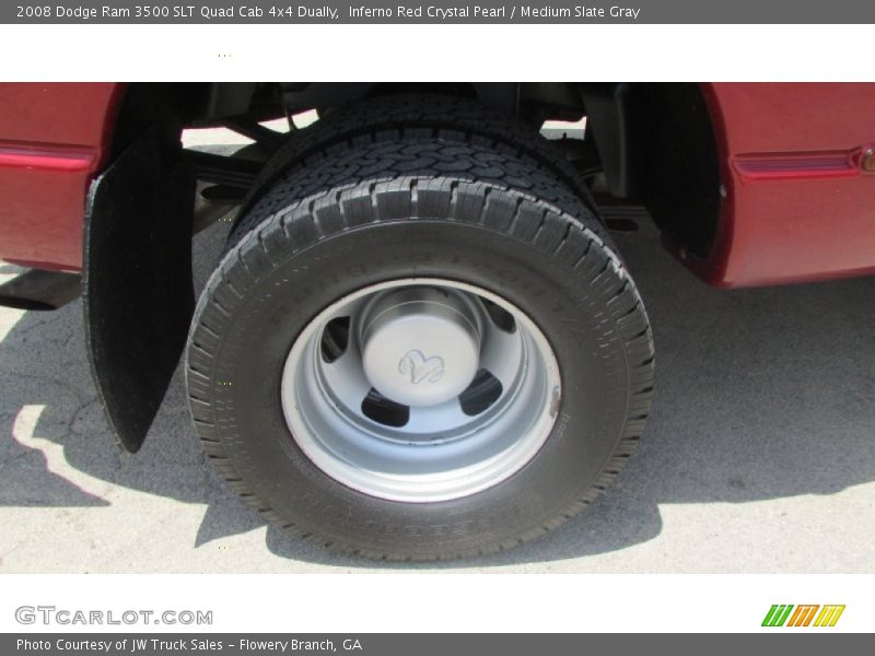 Inferno Red Crystal Pearl / Medium Slate Gray 2008 Dodge Ram 3500 SLT Quad Cab 4x4 Dually