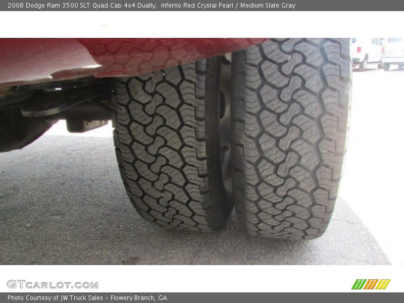 Inferno Red Crystal Pearl / Medium Slate Gray 2008 Dodge Ram 3500 SLT Quad Cab 4x4 Dually