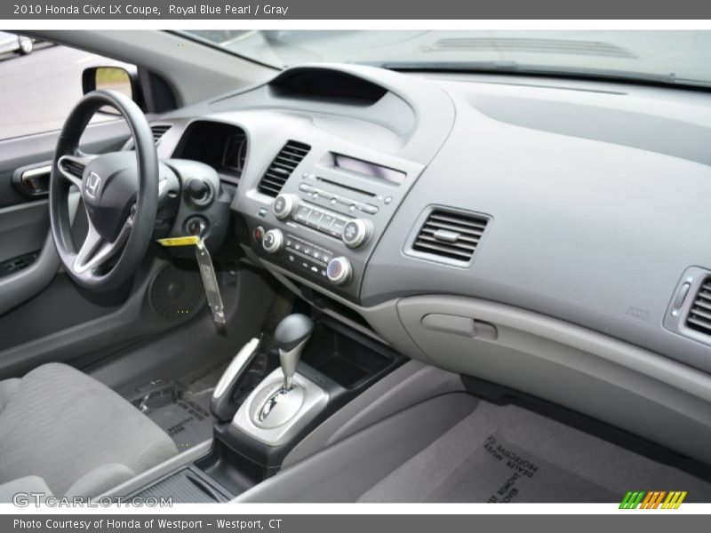 Royal Blue Pearl / Gray 2010 Honda Civic LX Coupe