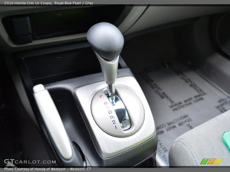 Royal Blue Pearl / Gray 2010 Honda Civic LX Coupe
