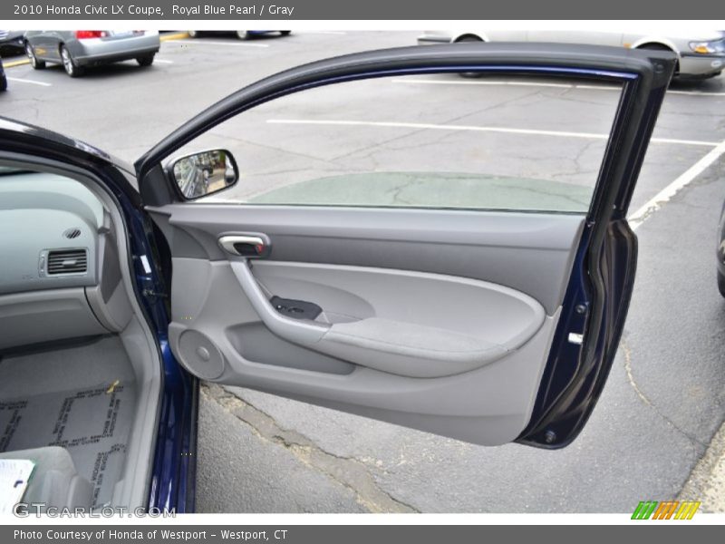 Royal Blue Pearl / Gray 2010 Honda Civic LX Coupe